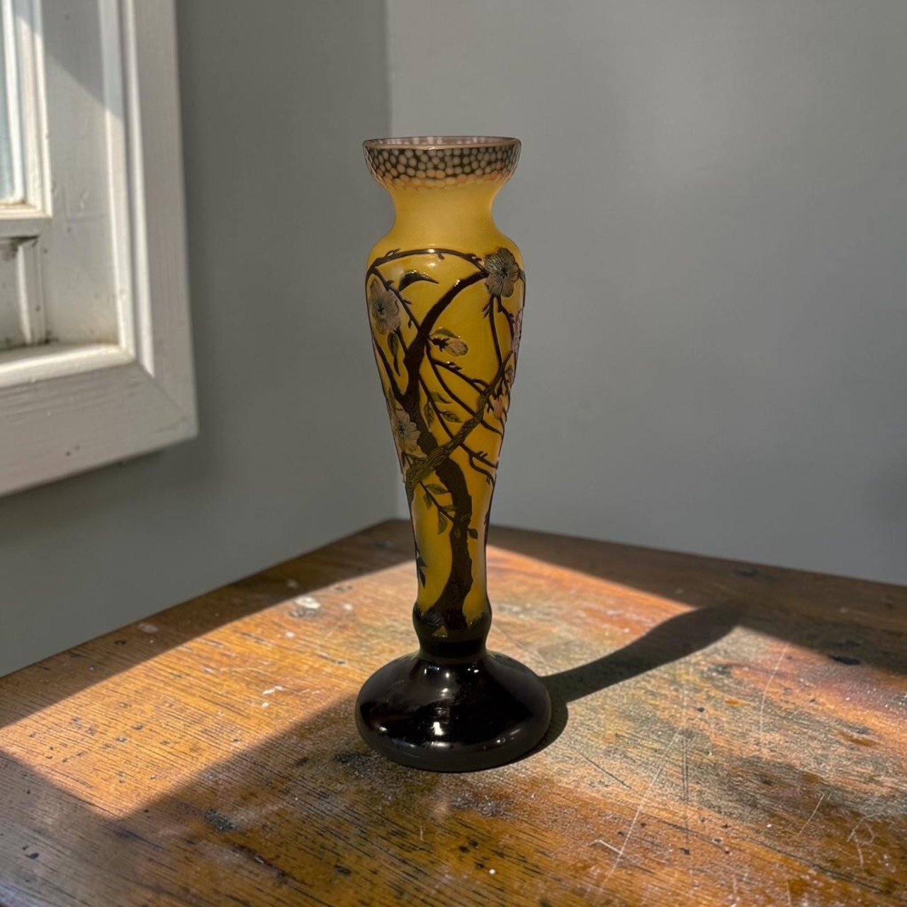 霧面玻璃金屬纏絲小花器